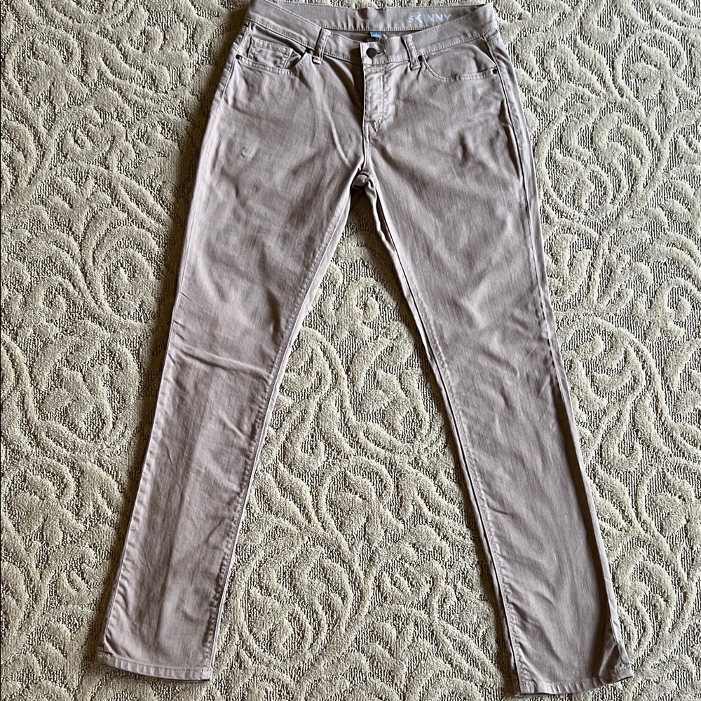 New York & Company Taupe Stretch Skinny Jeans